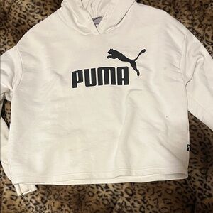 Puma White Hoodie